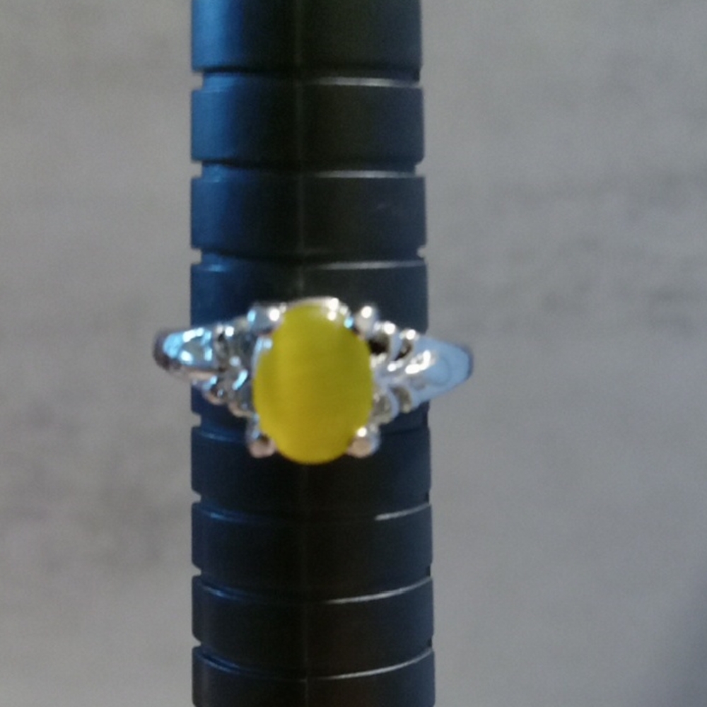 Silver and Yellow  Ring